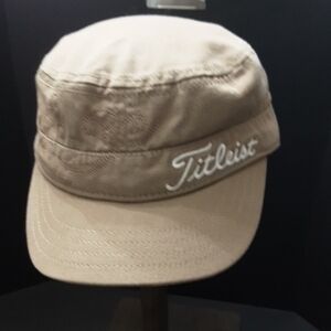 Titleist Woman's Beige military Style Golf Cap.